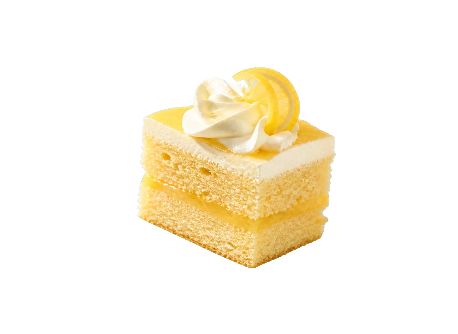 Lemon cake slice