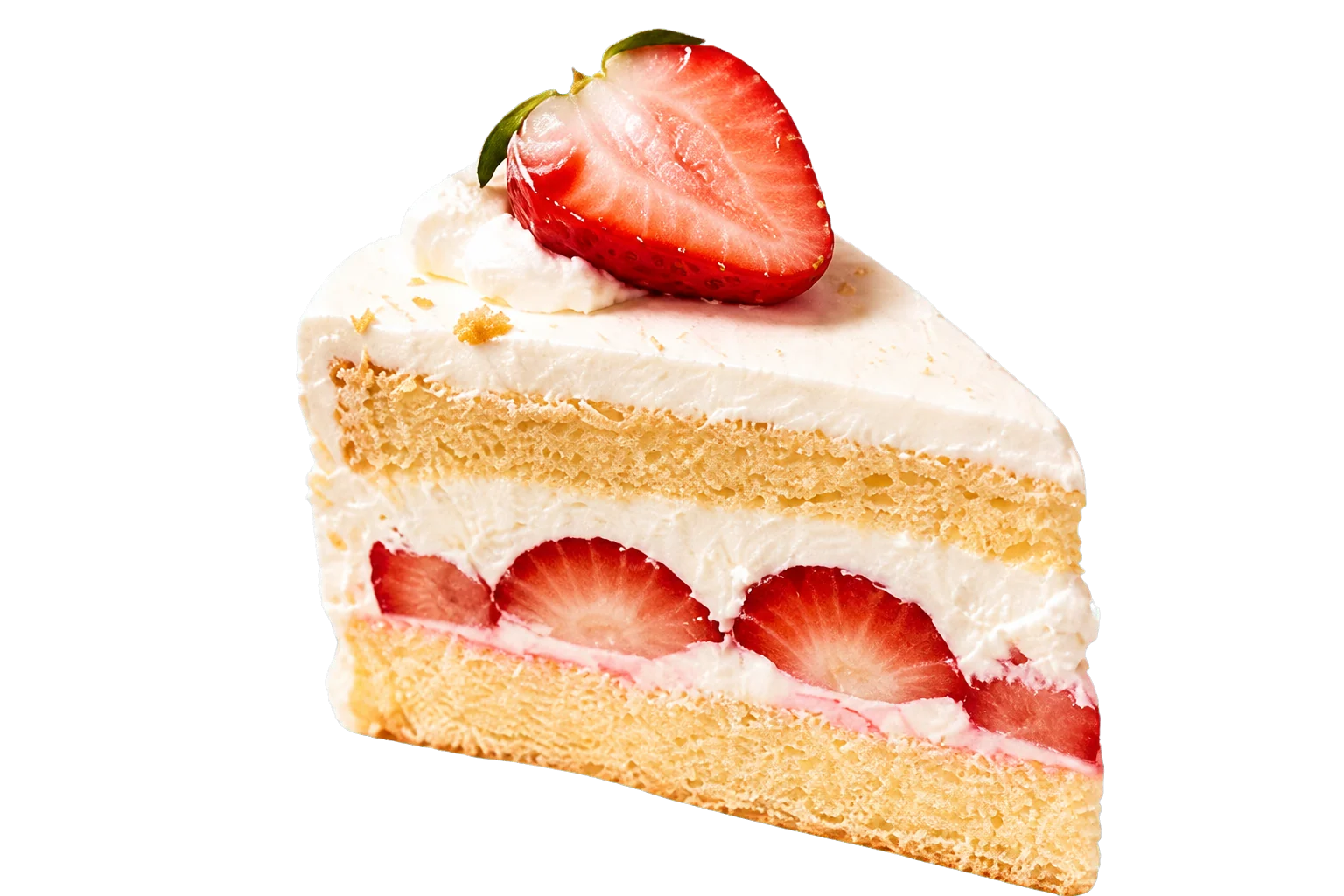 Strawberry shortcake slice