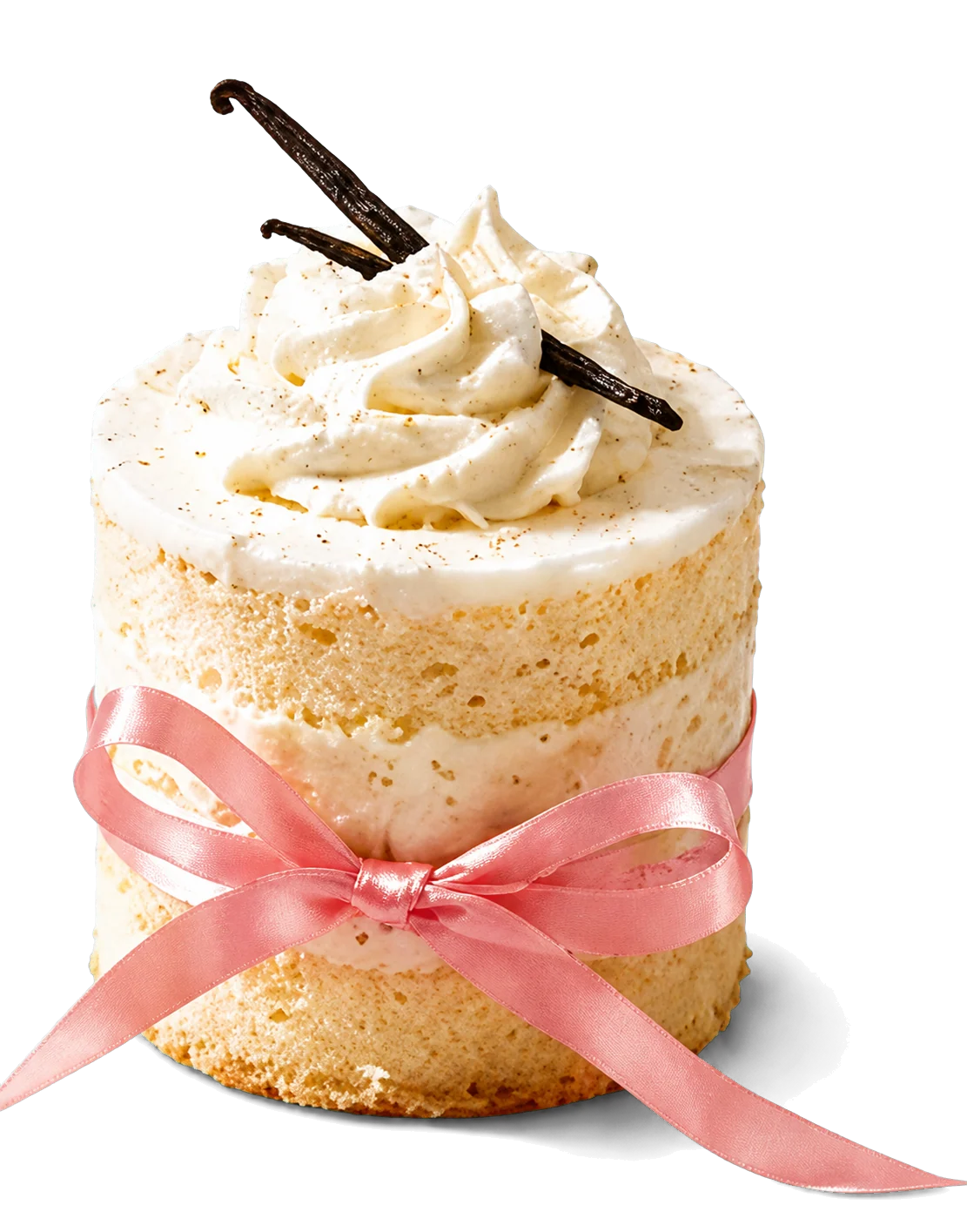 Vanilla ribbon mini cake
