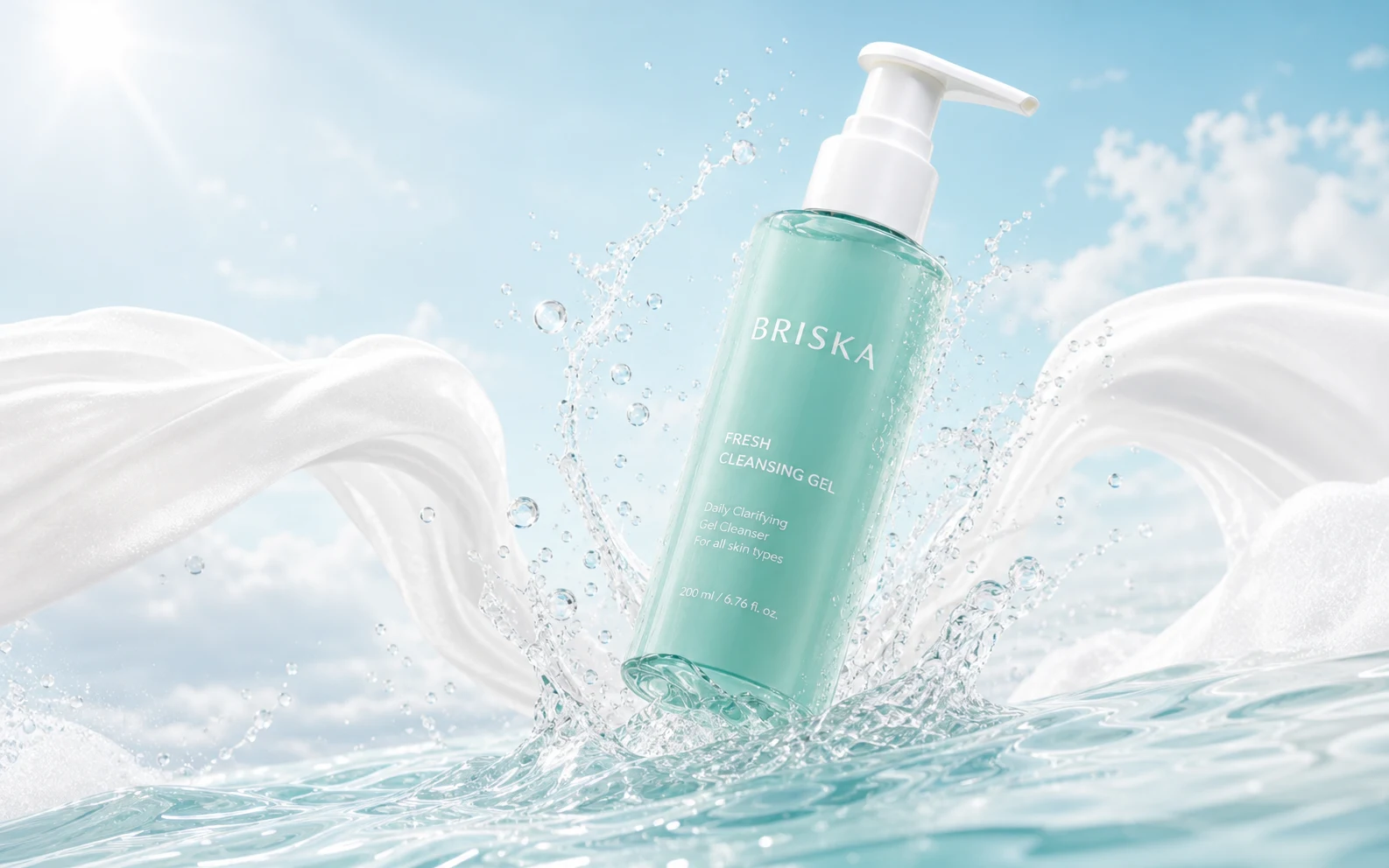BRISKA homepage direction with branded products