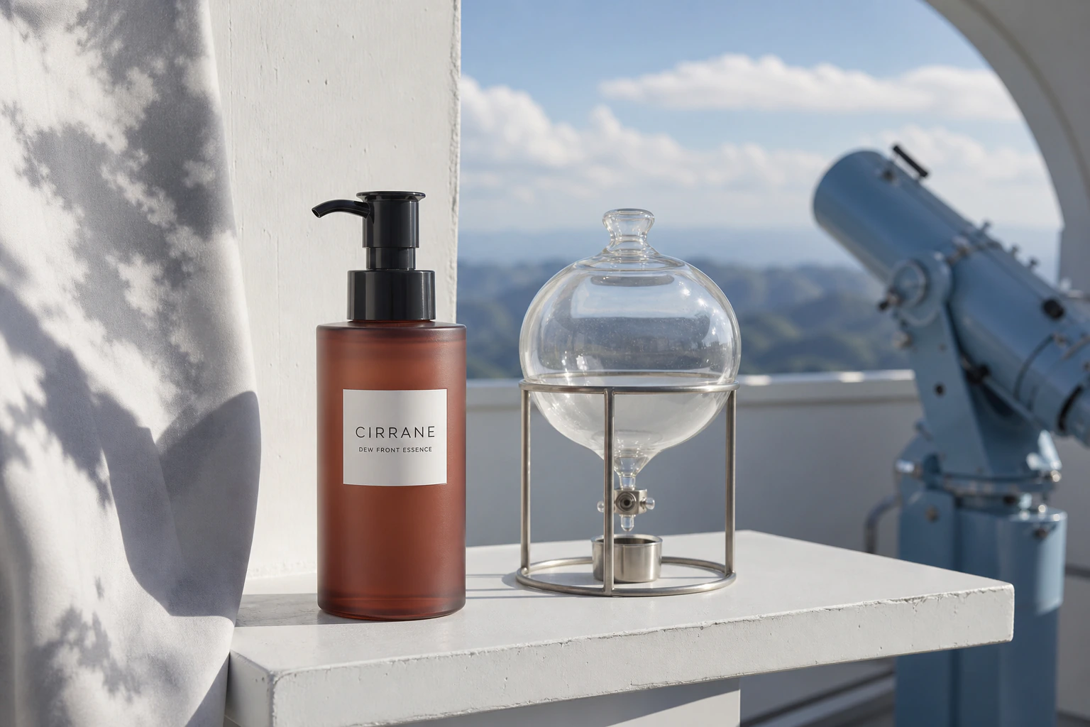 이슬 수집 장치 옆 CIRRANE DEW FRONT ESSENCE