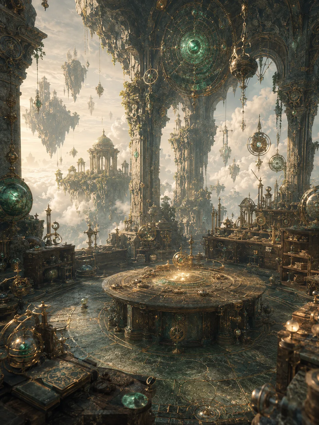 Ancient forge scene