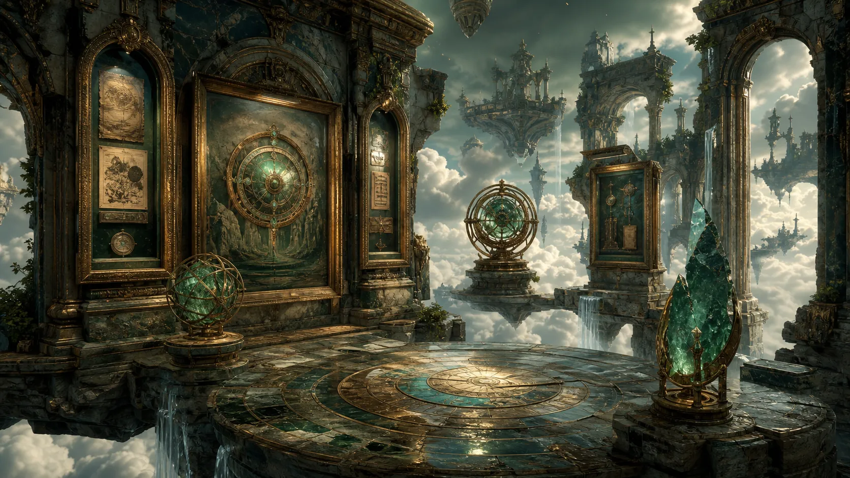 Archive gallery relics above the clouds