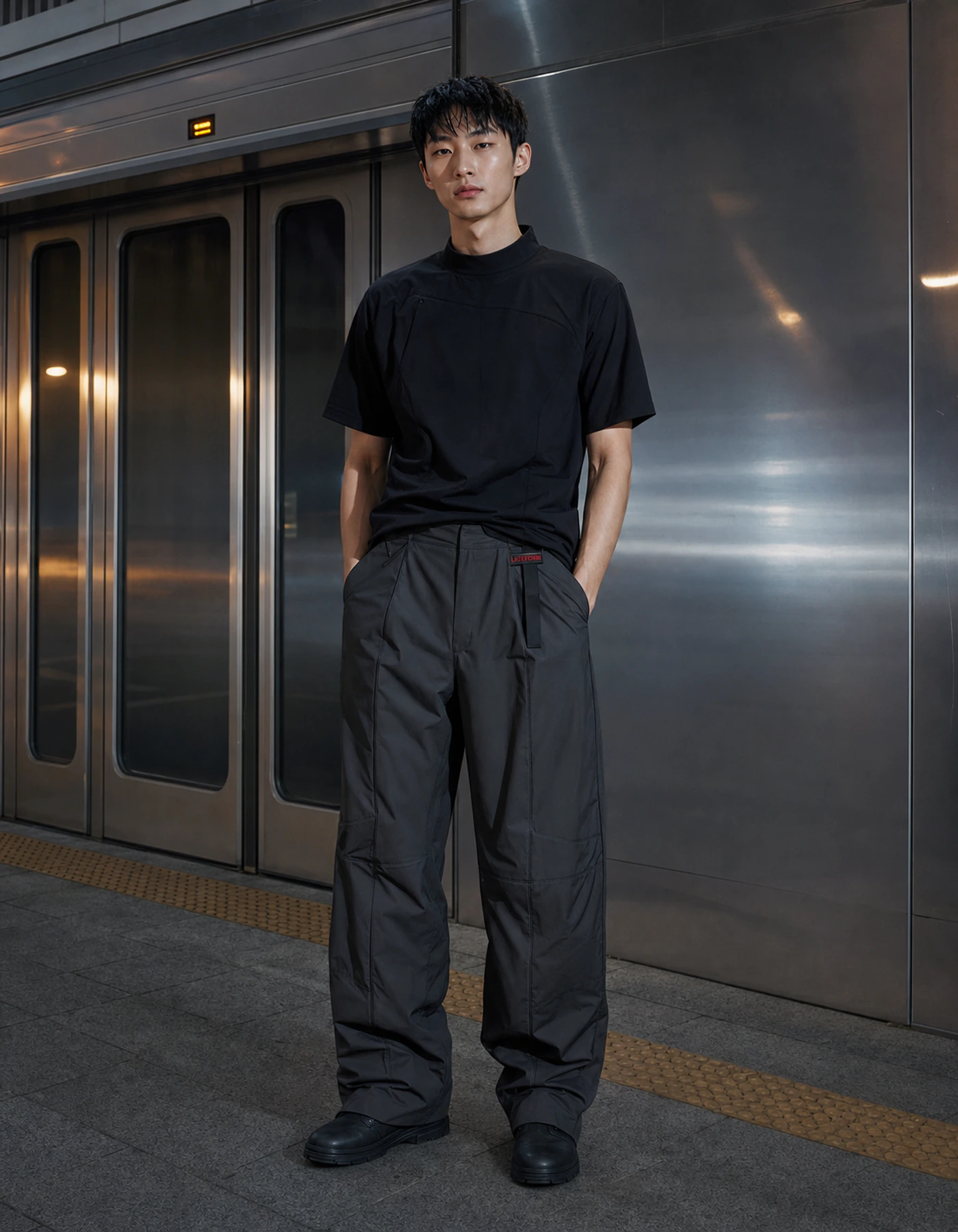 RETURN TROUSER를 입은 아날로그 룩