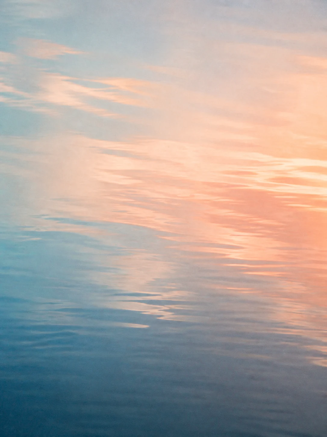Soft pastel water reflection
