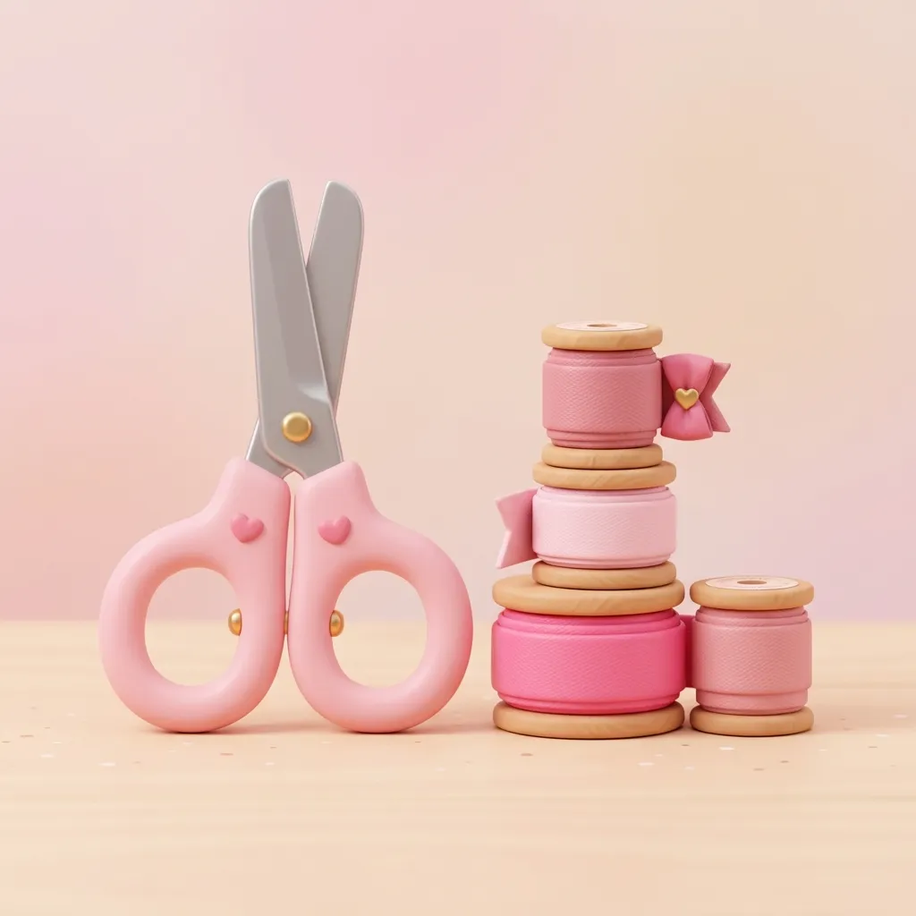 Crafting tools and ribbons