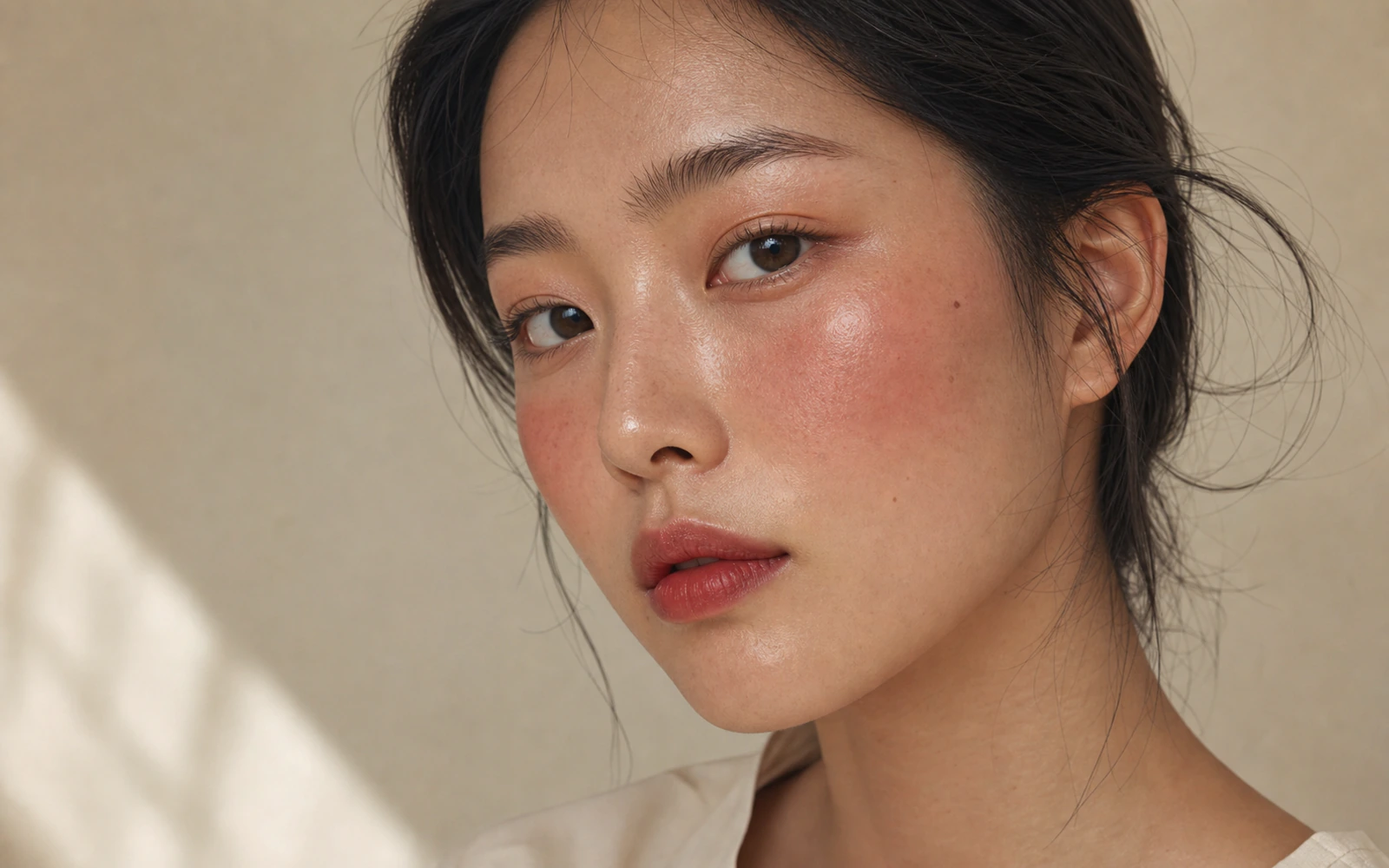 달리아 트윌을 세 겹 올린 덴스 발색