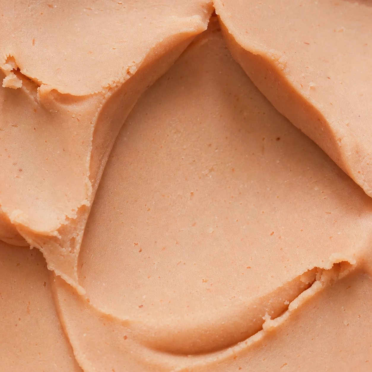 Apricot clay soap macro texture