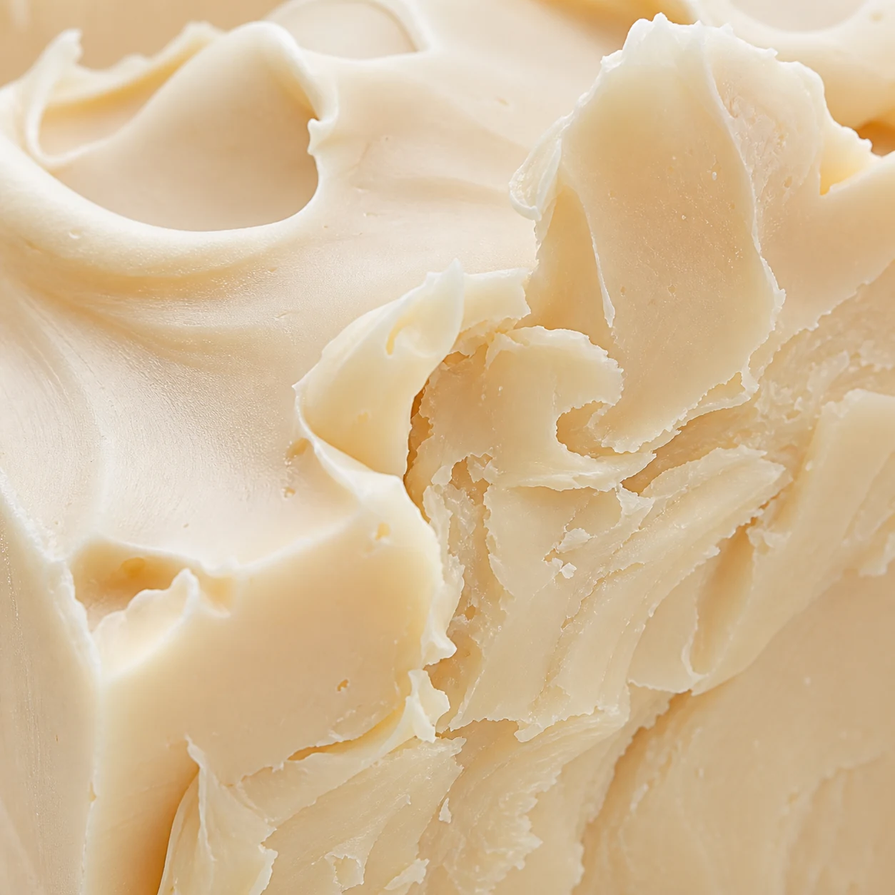 Cream ivory soap carved macro texture
