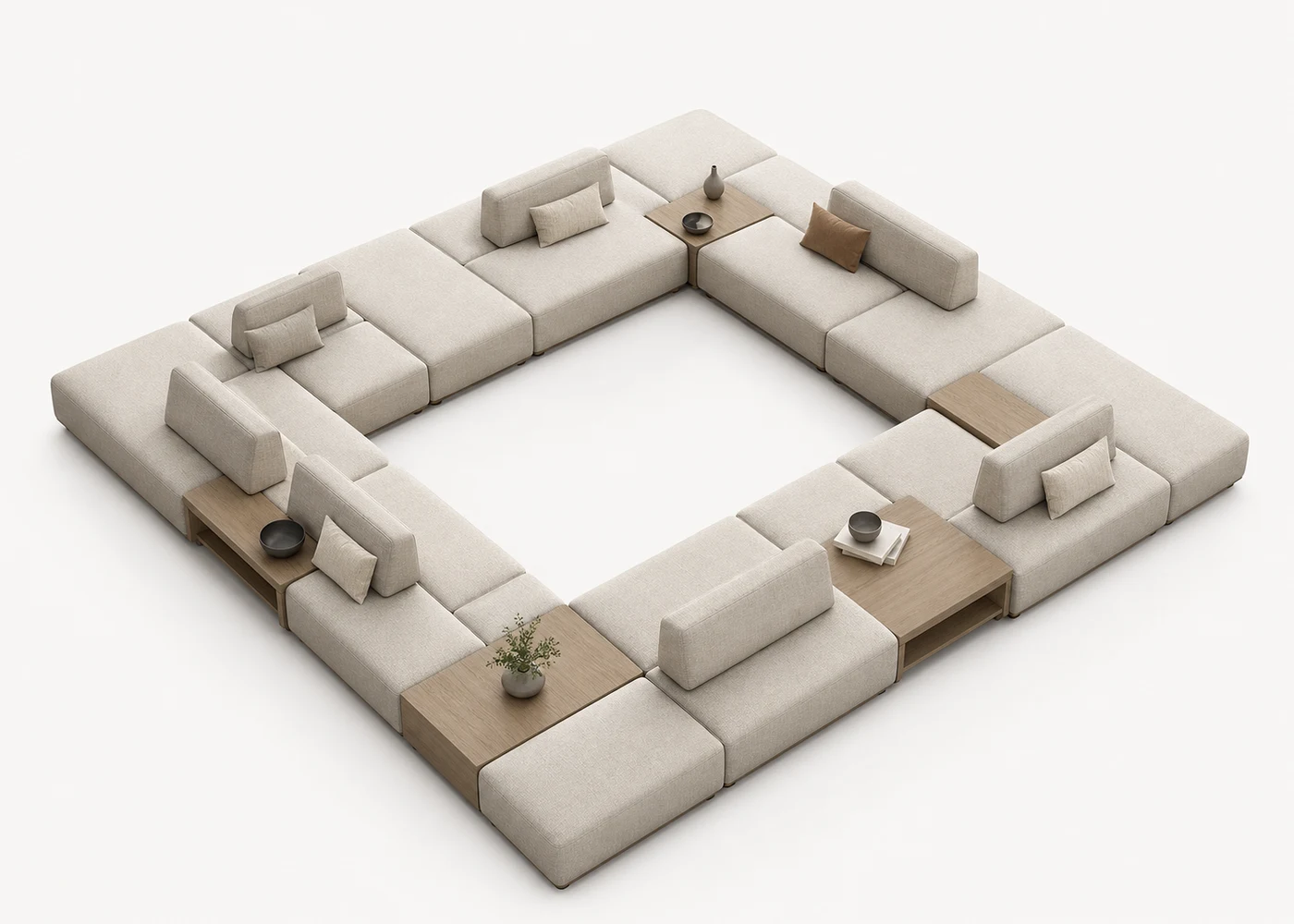 Sofa Island modular configuration diagram