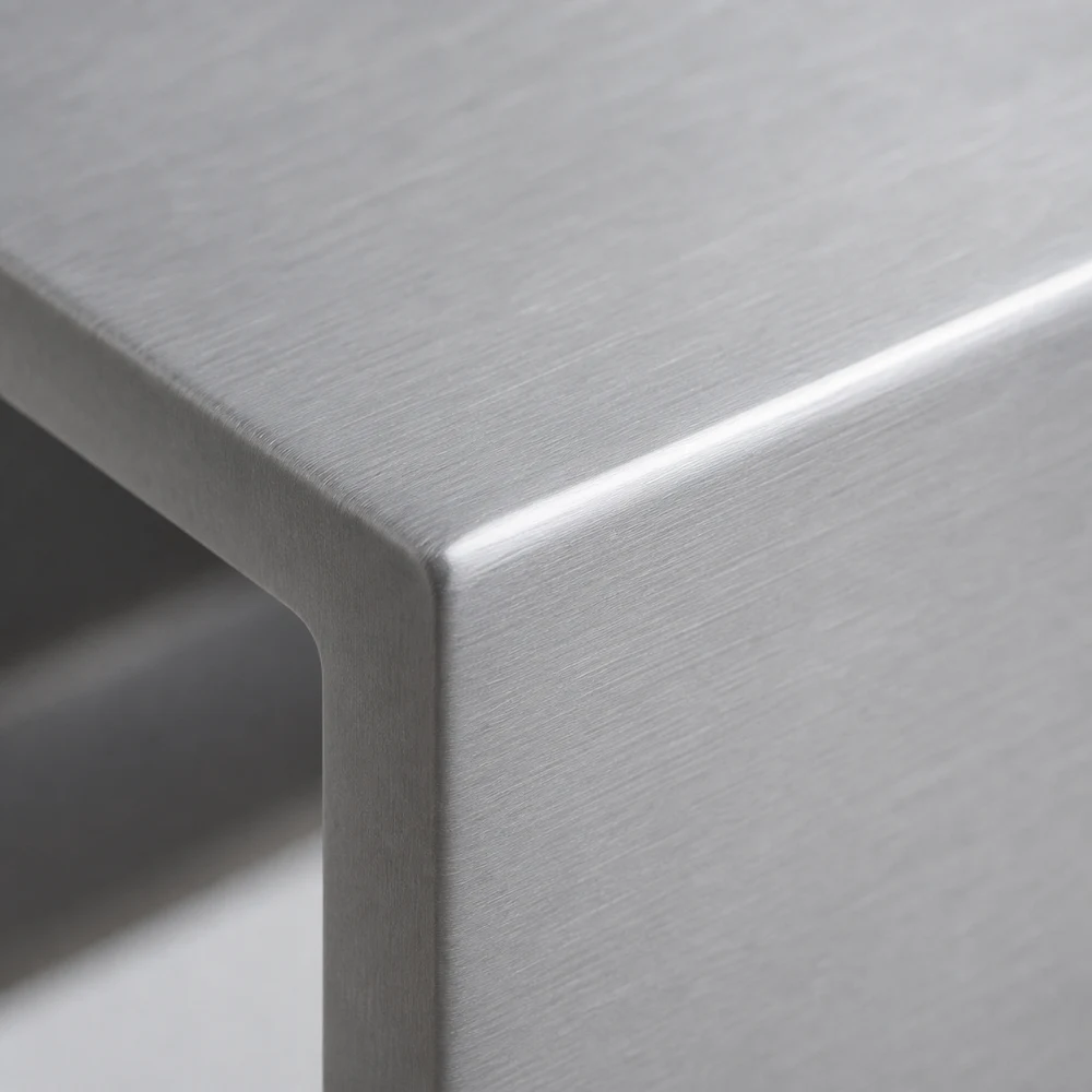 Brushed Aluminum material close-up