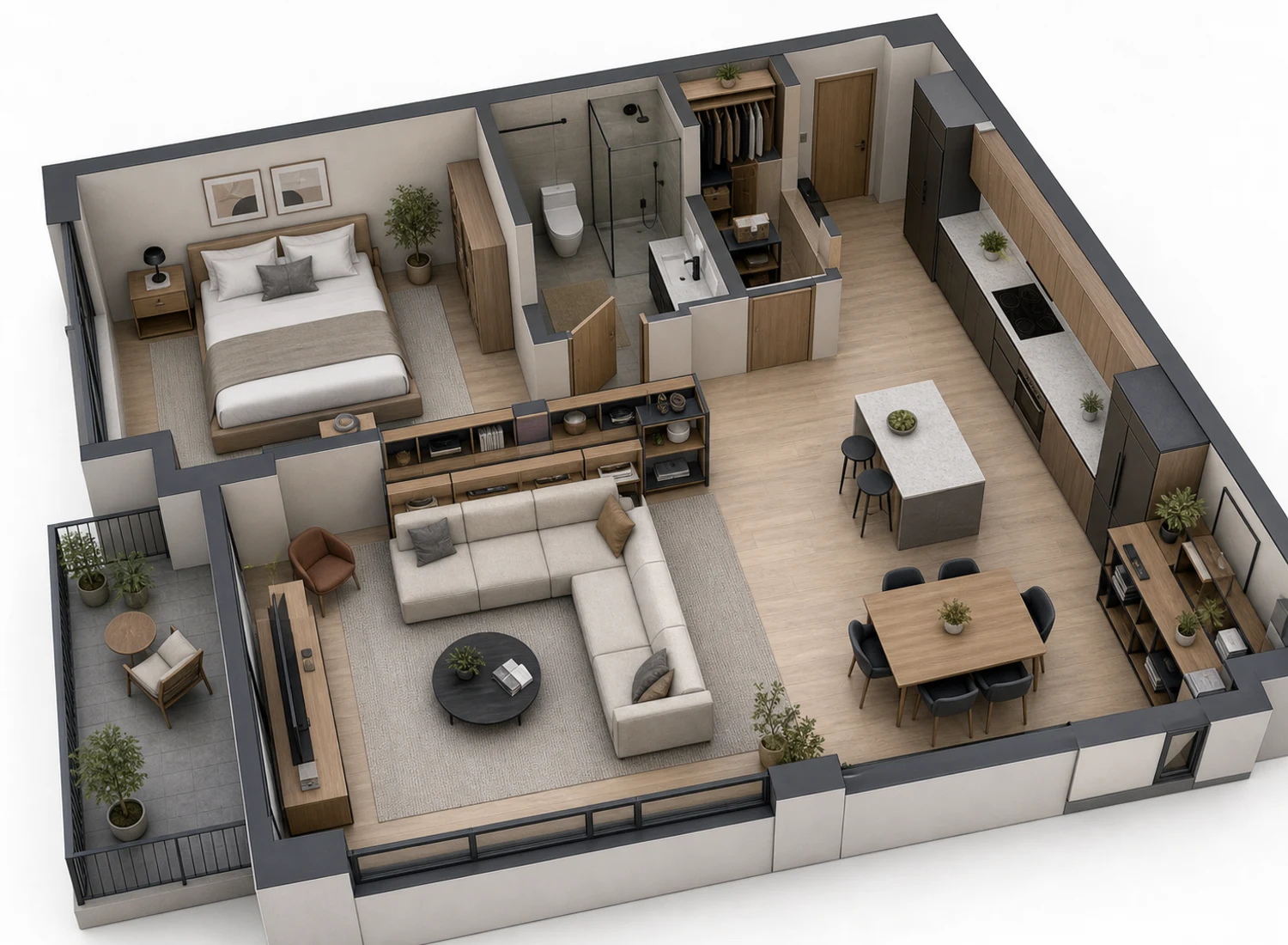 medium modular space plan