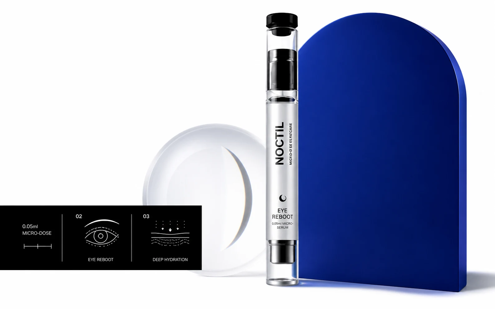 NOCTIL homepage direction with branded products