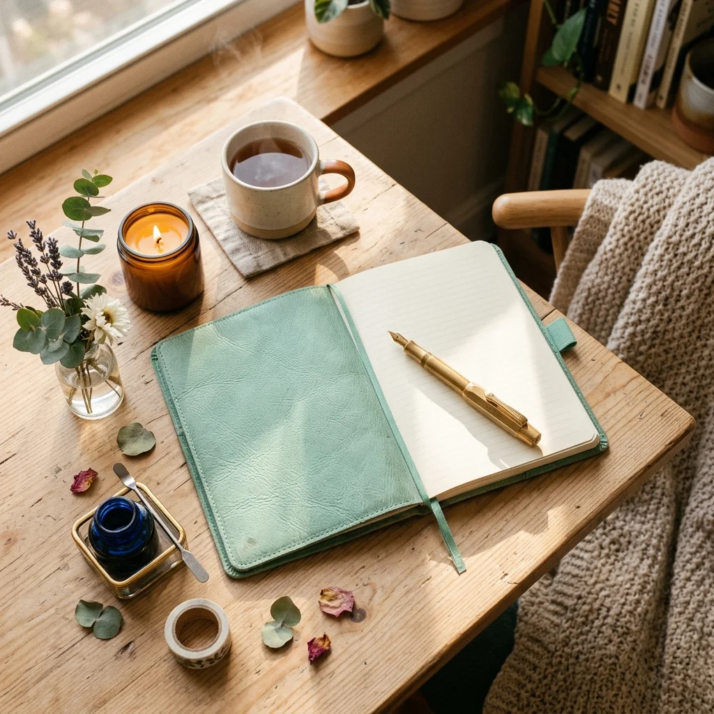 Our Desk Ritual diary writing