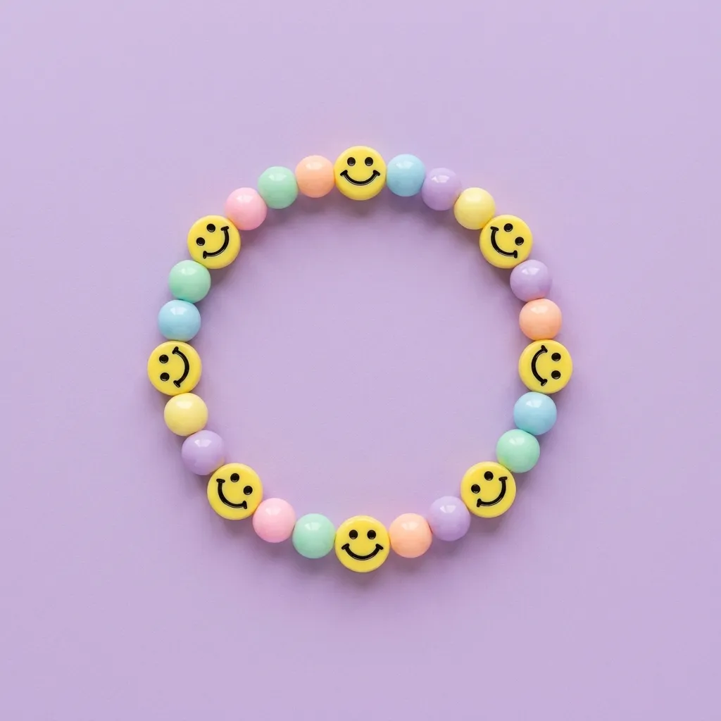 Smile Face Bead Bracelet