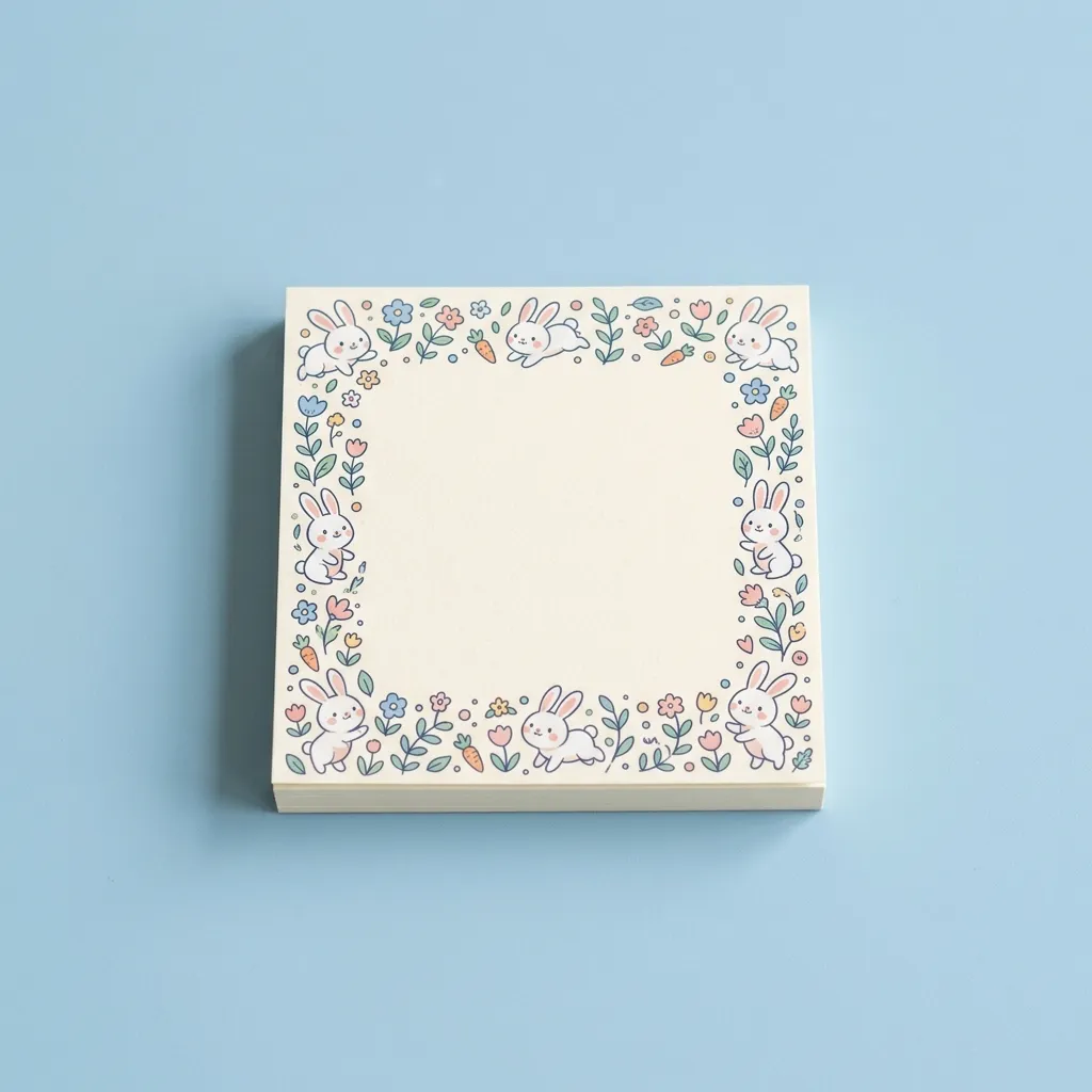 Bunny Sticky Memo Pad