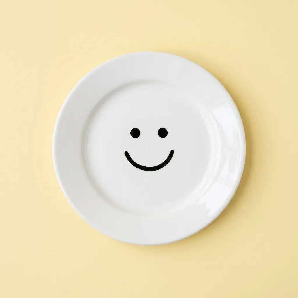 Smiley Face Ceramic Plate