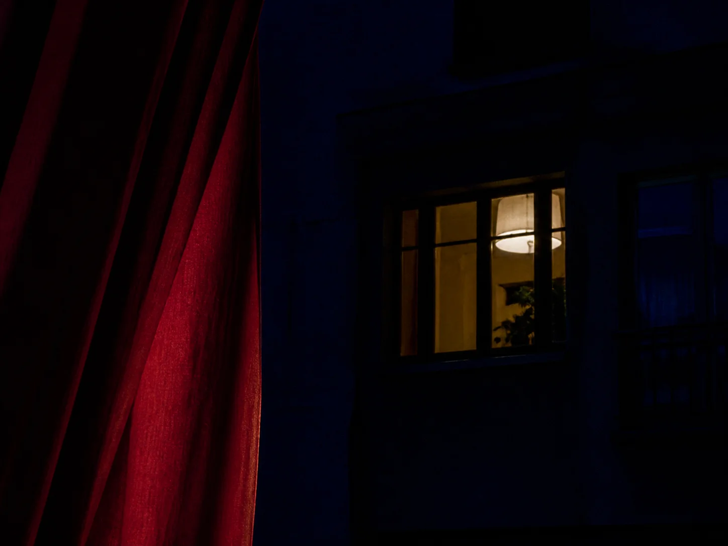 RED WINDOW — NIGHT photograph