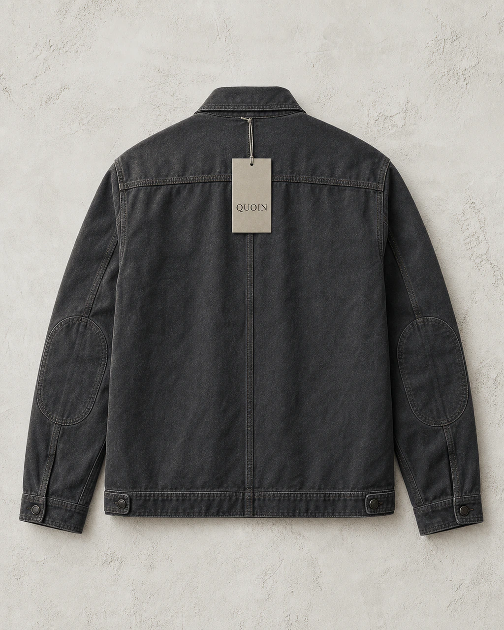 QUOIN Quarry Jacket 차콜 색상 후면