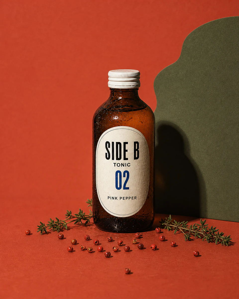 핑크 페퍼와 타임을 곁들인 SIDE B 병